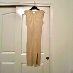 Tan Maxi dress, Perfect for a cute wintertime outing